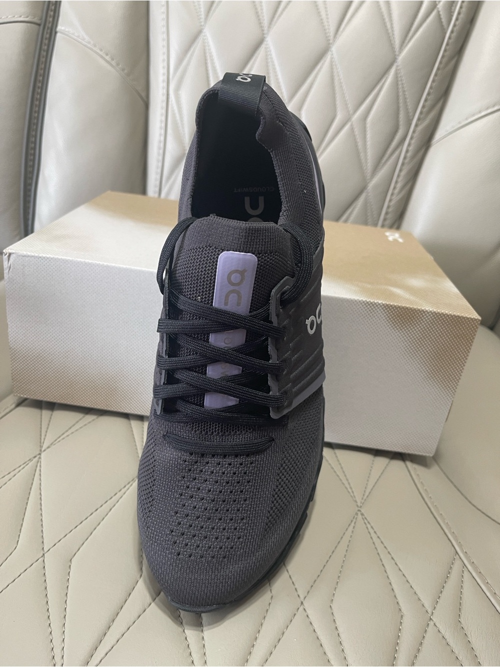 On Running Men's Cloudswift 3 Sneakers - Magnet with Wisteria Accents